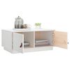 vidaXL Coffee Table White 80x50x35 cm Solid Wood Pine