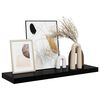 vidaXL Floating Wall Shelf High Gloss Black 80x23.5x3.8 cm MDF