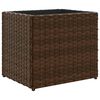 vidaXL Garden Planter Brown 36x30x32 cm Poly Rattan