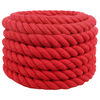 vidaXL Cotton Rope 60 mm 10 m Red 100% Cotton