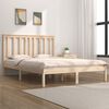 vidaXL Bed Frame without Mattress Solid Wood Double