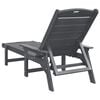 vidaXL Sun Lounger Light Grey 73.5 x 92 x 90cm HDPE