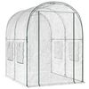 vidaXL Greenhouse with Frame Transparent 160 x 200 x 192.5 cm PVC