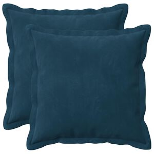 vidaXL Cushion with Pillow HOUTEN 2 pcs Blue Velvet