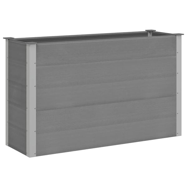 vidaXL Garden Raised Bed WPC 150x50x91 cm Grey