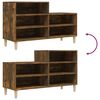 vidaXL Shoe Cabinet Smoked Oak 102x36x60 cm Engineered Wood