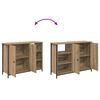 vidaXL Sideboard Artisan Oak 100 x 33 x 75 cm Engineered Wood