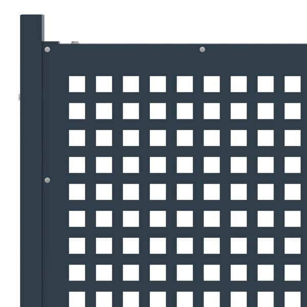 vidaXL Garden Fence Steel 178x125 cm Anthracite