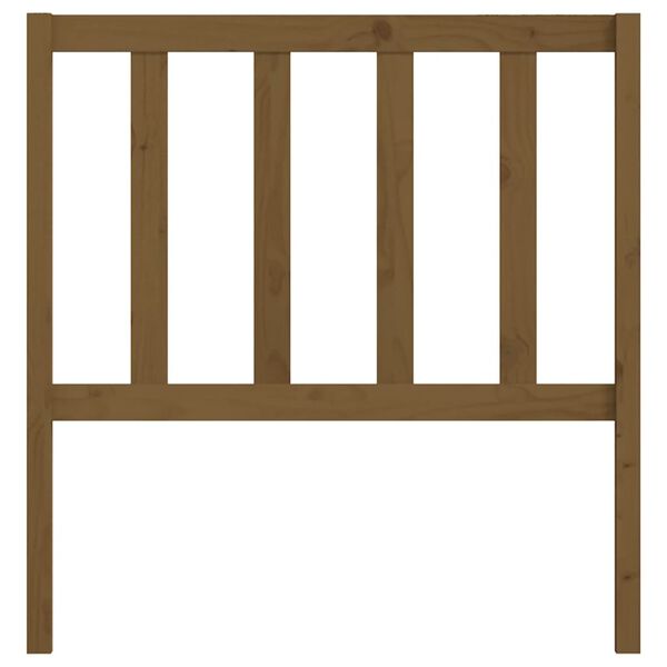 vidaXL Bed Headboard Honey Brown 96x4x100 cm Solid Wood Pine