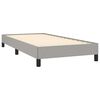 vidaXL Bed Frame without Mattress Light Grey 90x190 cm Single Single Fabric