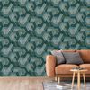 DUTCH WALLCOVERINGS Wallpaper Onyx Green and Gold