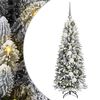 vidaXL Artificial Christmas Tree with 150 LEDs with Stand White 120 cm