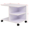 vidaXL Rolling Shelf 50x35x42 cm White