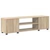 vidaXL TV Cabinet Set Wall-mounted 4 pcs Sonoma Oak Engineered wood