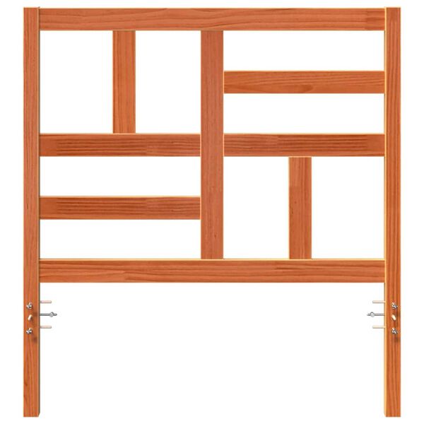 vidaXL Bed Headboard Wax Brown 80.5 x 4 x 104 cm Solid Pine Wood