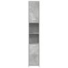 vidaXL Bathroom Cabinet Concrete Grey 30x30x183.5 cm Engineered Wood