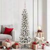 vidaXL Artificial Christmas Tree with 300 LEDs with Stand White 180 cm