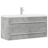vidaXL Sink Cabinet Concrete Grey 100x38.5x48 cm Engineered Wood