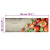 vidaXL Kitchen Rug Washable Tomatoes 60x180 cm Velvet