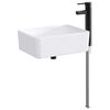 vidaXL Bathroom Wash Basin Matte Black 40.5 x 30.5 x 13 cm Metal