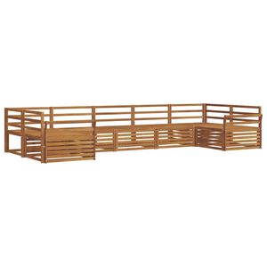 vidaXL Outdoor Sofa Set 7 pcs Natural