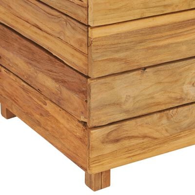 vidaXL Raised Bed 50x40x72 cm Recycled Teak Wood and Steel