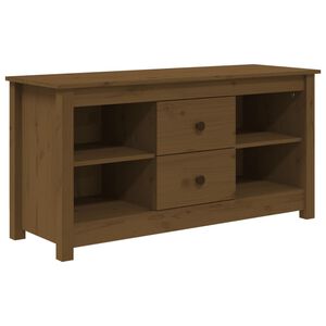 vidaXL TV Cabinet Honey Brown 103x36,5x52 cm Solid Wood Pine