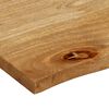 vidaXL Table Top Live Edge 110x80x3.8 cm Solid Wood Mango