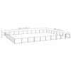 vidaXL Dog Kennel Black 80 m&sup2; Steel