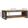 vidaXL Coffee Table Multicolour 120 x 50 x 38 cm Solid Reclaim Wood