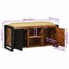 vidaXL Bench Cabinet Multicolour 100 x 35 x 50 cm Solid Reclaim wood