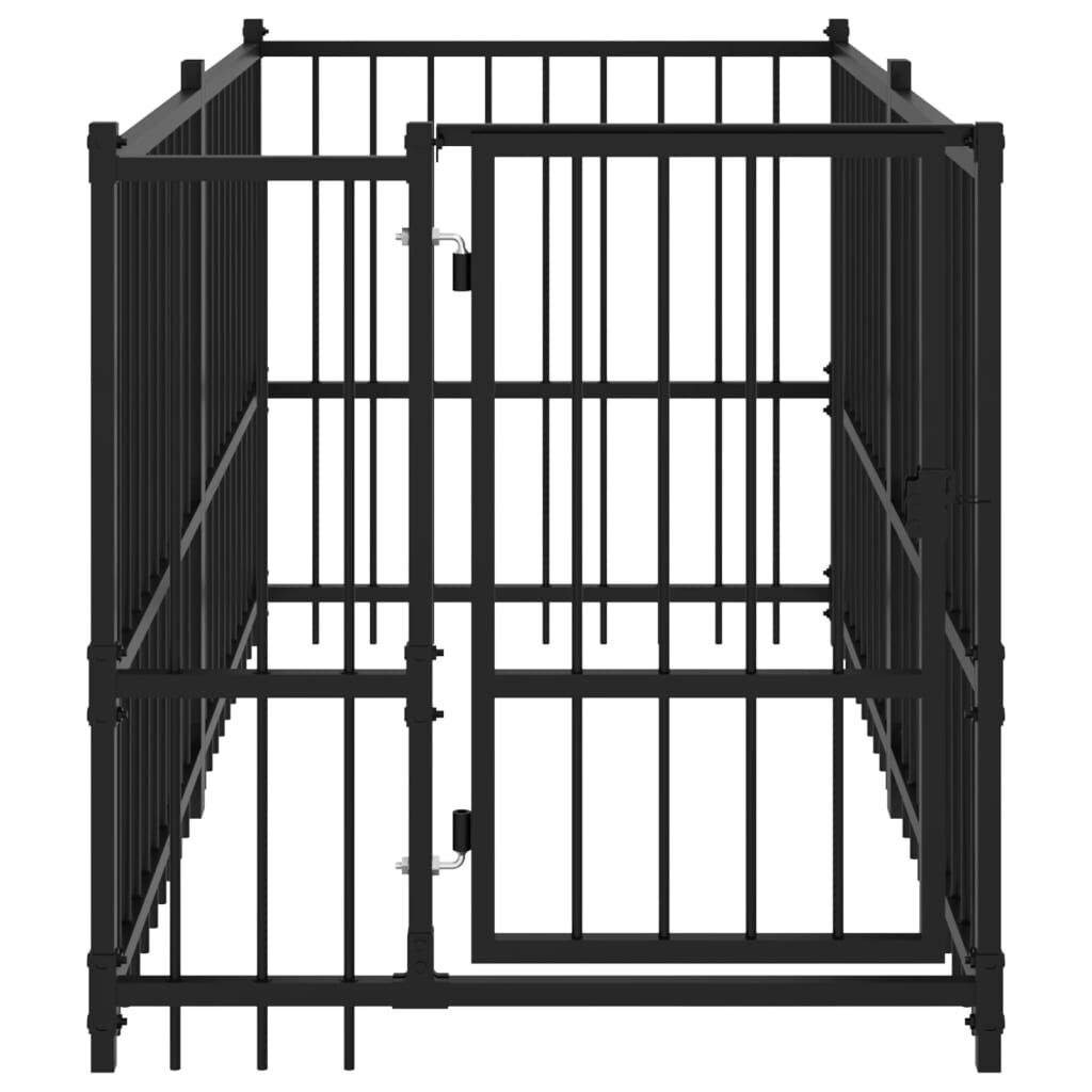 Black store dog kennel