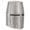 vidaXL Medieval Knight Helmet Antique Replica LARP Silver Steel