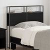 vidaXL Storage Headboard with Shelf Black oak 100 cm Engineered wood