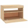 vidaXL TV Cabinet with LED Lights Sonoma Oak 60x35x40 cm