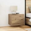 vidaXL Bedside Cabinet with Drawer 2 pcs Artisan Oak 50 x 39 x 41 cm