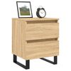vidaXL Bedside Cabinet Sonoma Oak 40x35x50 cm Engineered Wood
