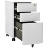 vidaXL Mobile File Cabinet Light Grey 30x45x59 cm Steel