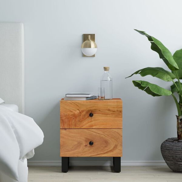 vidaXL Bedside Cabinet 40x33x46 cm Solid Wood Acacia