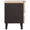vidaXL Bedside Cabinet 2 pcs White 40 x 33 x 46 cm Solid Mango Wood