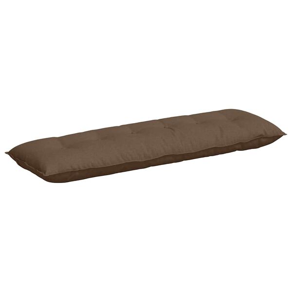 vidaXL Back Pillow Brown 160 x 19 x 50 cm Fabric