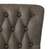 vidaXL Slipper Chair Dark Grey 56.5 x 70 x 110 cm Faux Suede Leather