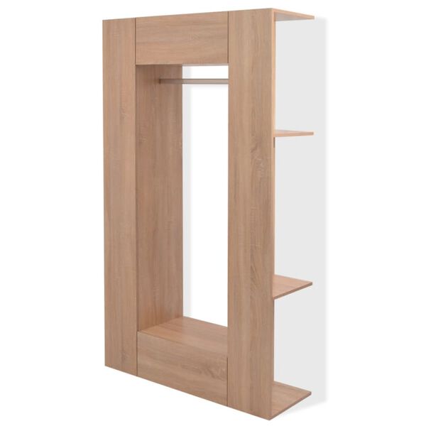 vidaXL Wardrobe Engineered Wood 106x36.5x192 cm Beige