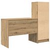 vidaXL Desk with Drawer 2 pcs Artisan Oak