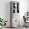 vidaXL Highboard FLORIN Concrete Grey 60 x 35 x 182 cm Engineered Wood