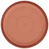 vidaXL Round Flower Tray 24 pcs Brick Red &Oslash; 14 x 2 cm Plastic