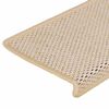 vidaXL Stair Mats Self-adhesive Sisal-Look 30 pcs 65x21x4 cm Berber