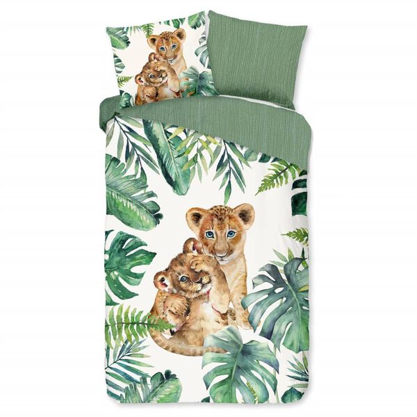 Good Morning Kids Duvet Cover JUNGLE 140x200/220 cm Green