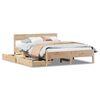 vidaXL Bed Frame without Mattress 140x190 cm Solid Wood Pine