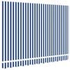 vidaXL Awning Replacement Fabric Blue and White 280 x 195 cm Polyester